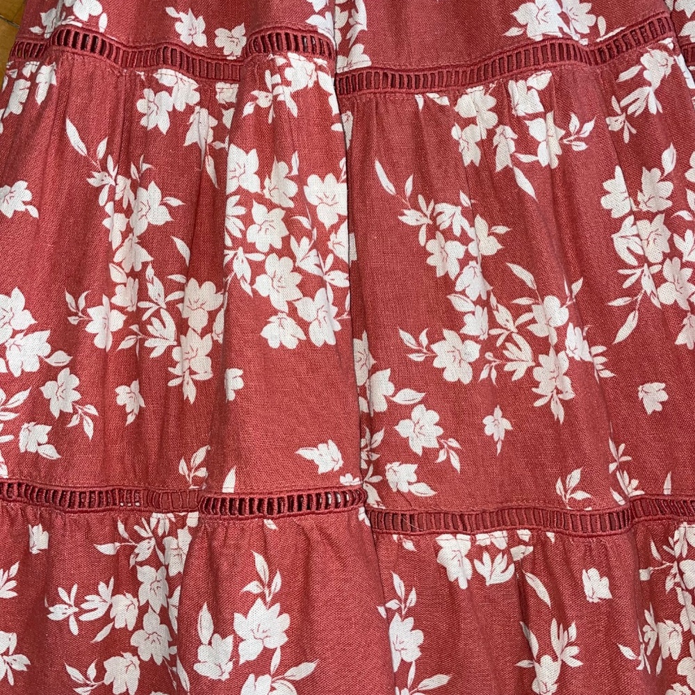 House of Harlow 1960 NWT Linen Skirt and Top Set Smocked Midi Boh… - Picture 4 of 13